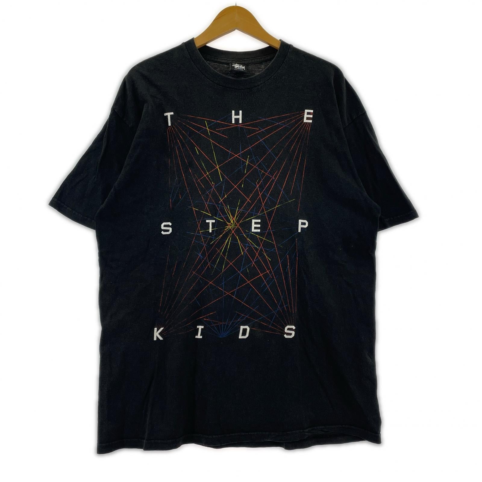 半袖Tシャツ STUSSY THE STEP KIDS TEE 黒 (XL) ブラック