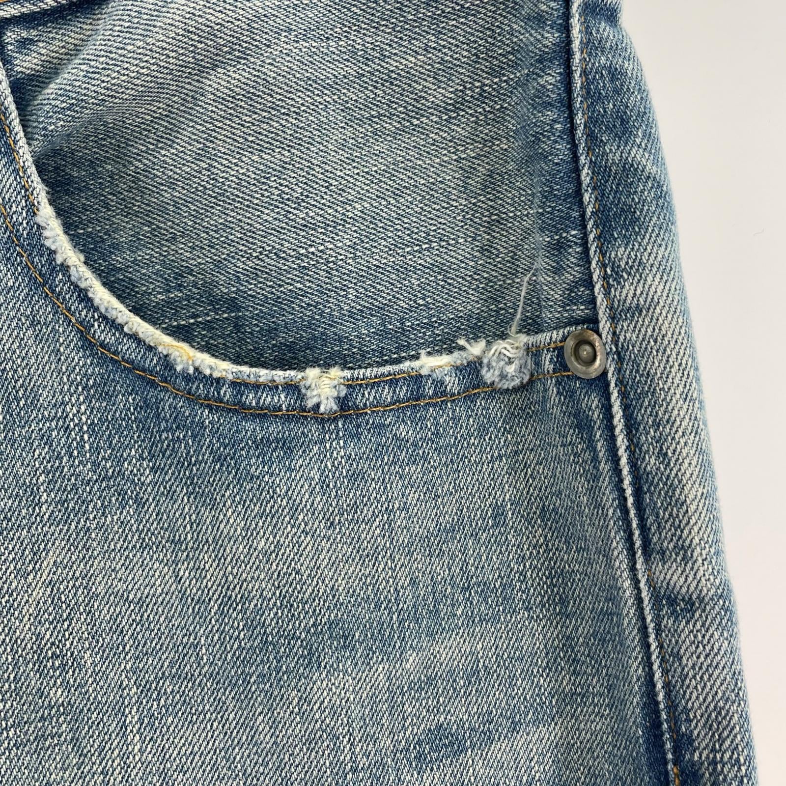 デニムパンツ KAJA/STANDARD SELVEDGE WASHED DENIM 3 ブルー
