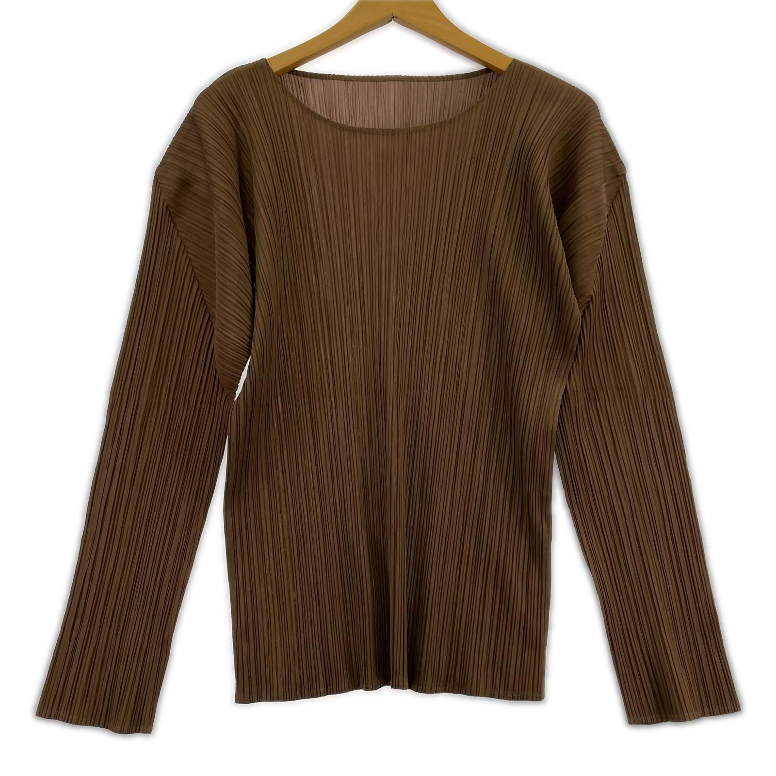 長袖Tシャツ ISSEY MIYAKE 長袖Tシャツ・カットソー M ブラウン