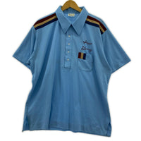 半袖シャツ King louie 70s チェーン ボーリングシャツ ブルー L L