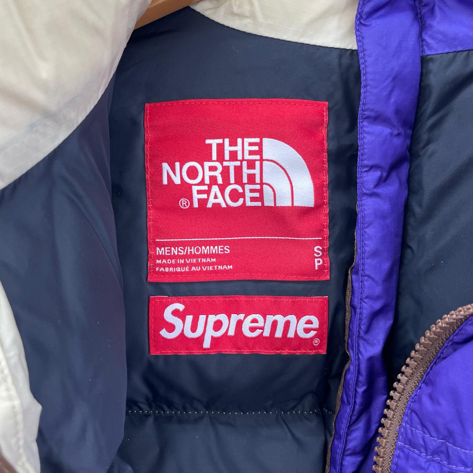 ダウンジャケット ×Supreme Split Nuptse Jacket (S) S