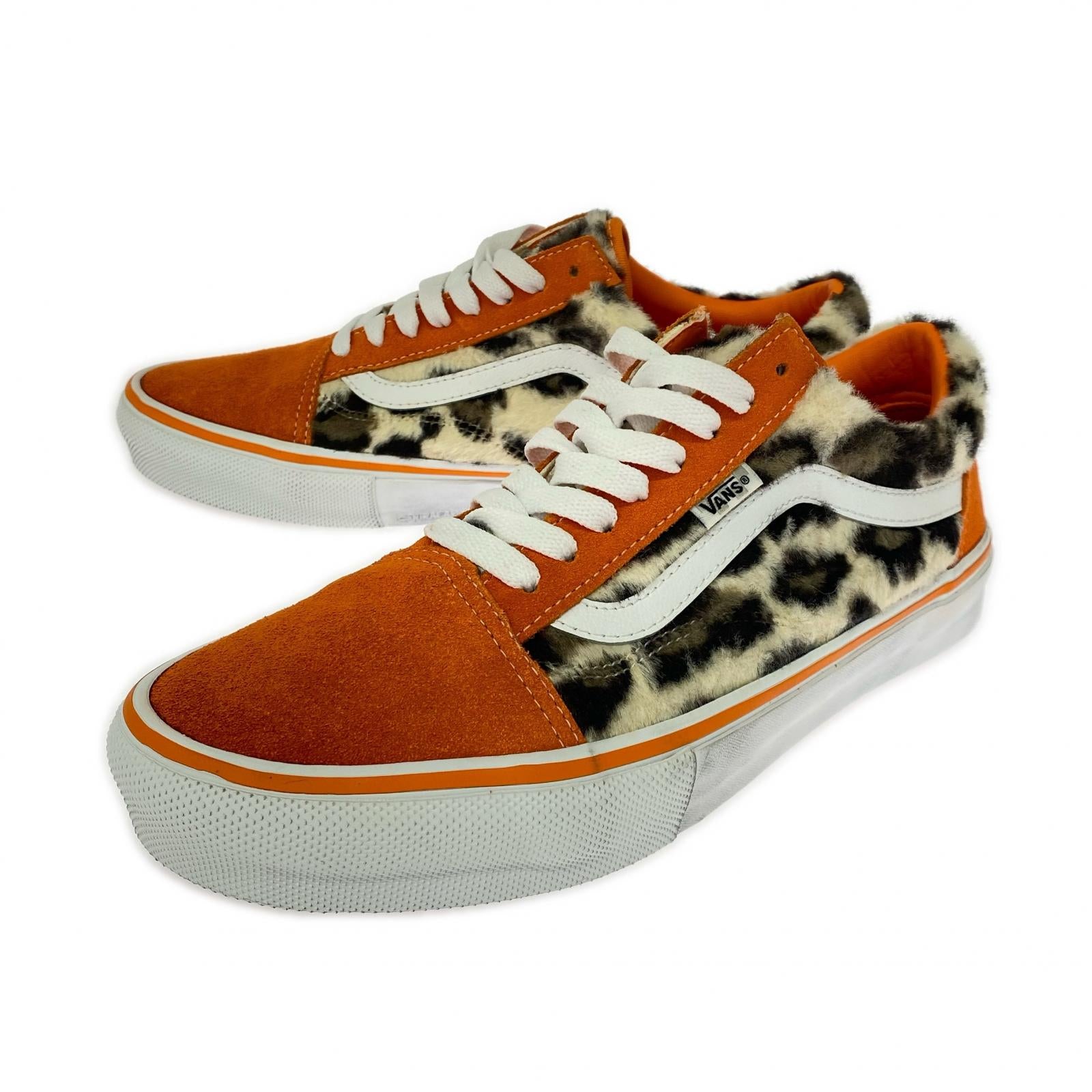 スニーカー ×Supreme Leopard Old Skool オレンジ 27cm (US9 UK8 1/2 EU44)