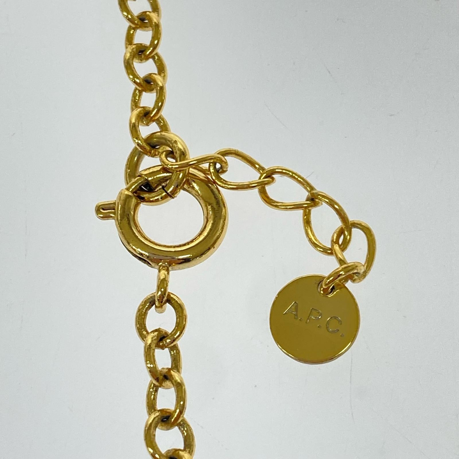 ネックレス A.P.C. アンカーチェーンネックレス ゴールド