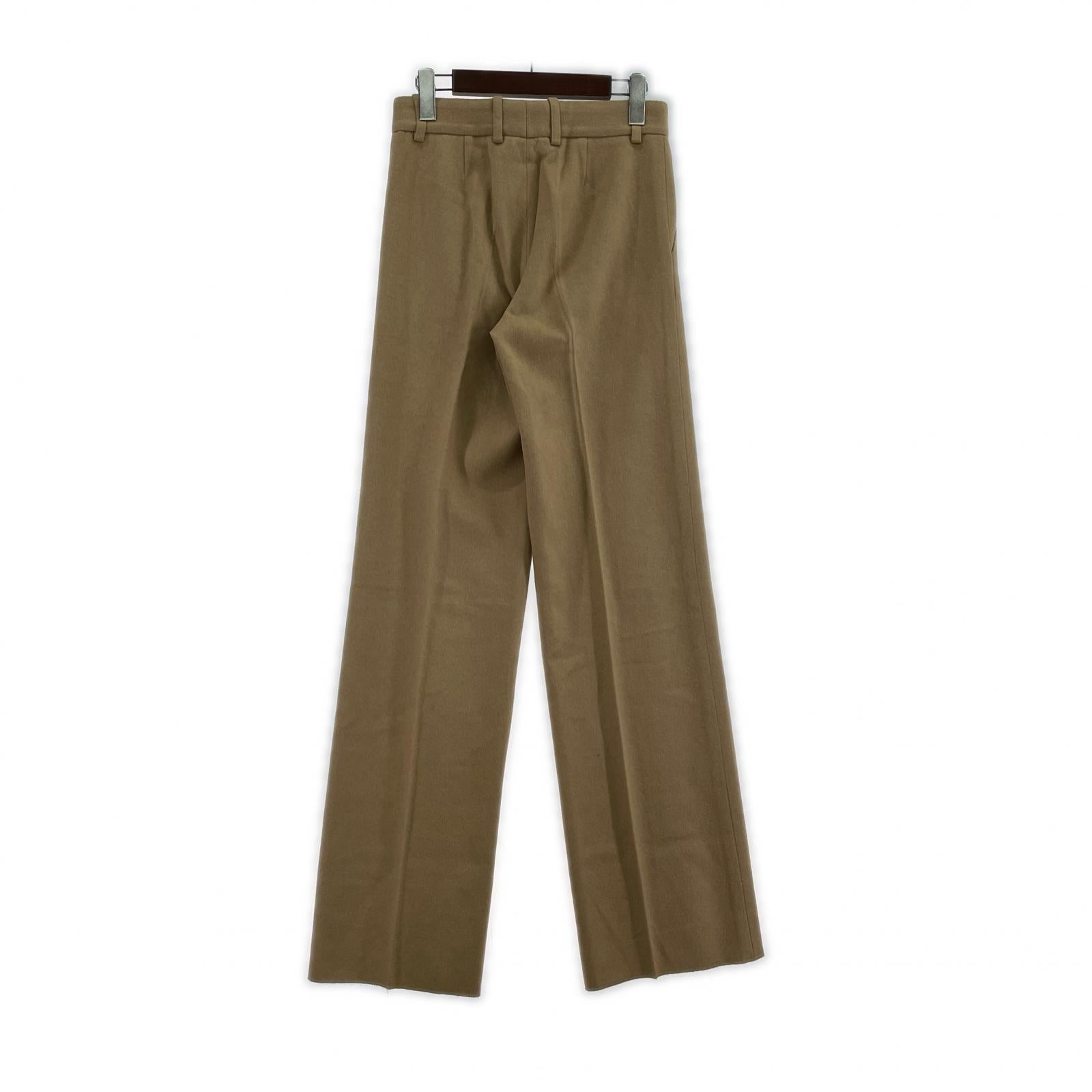 パンツ CristaSeya ベビーカシミヤ スラックス XS キャメル ベージュ