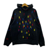 パーカー Embroidered S Hooded Sweatshirt (M) M ブラック