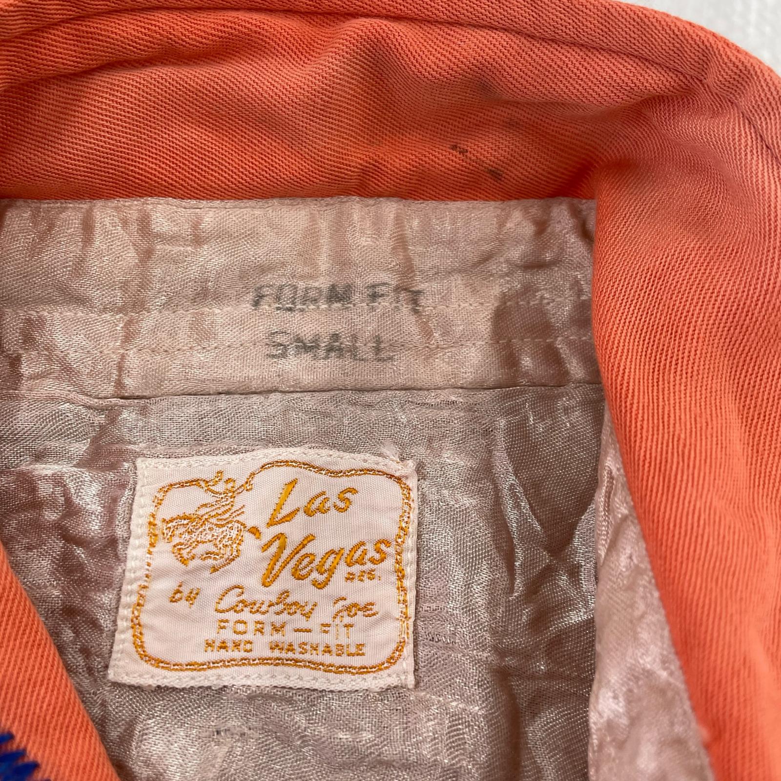 長袖シャツ Las Vegas by Cowboy Joe ウェスタン刺繍シャツ (S) S グレー