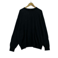 ニット 25AW ウール クルーネックニット ブラック ブラック