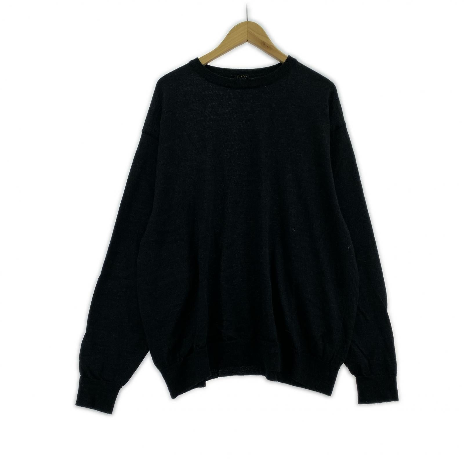 ニット 25AW ウール クルーネックニット ブラック ブラック