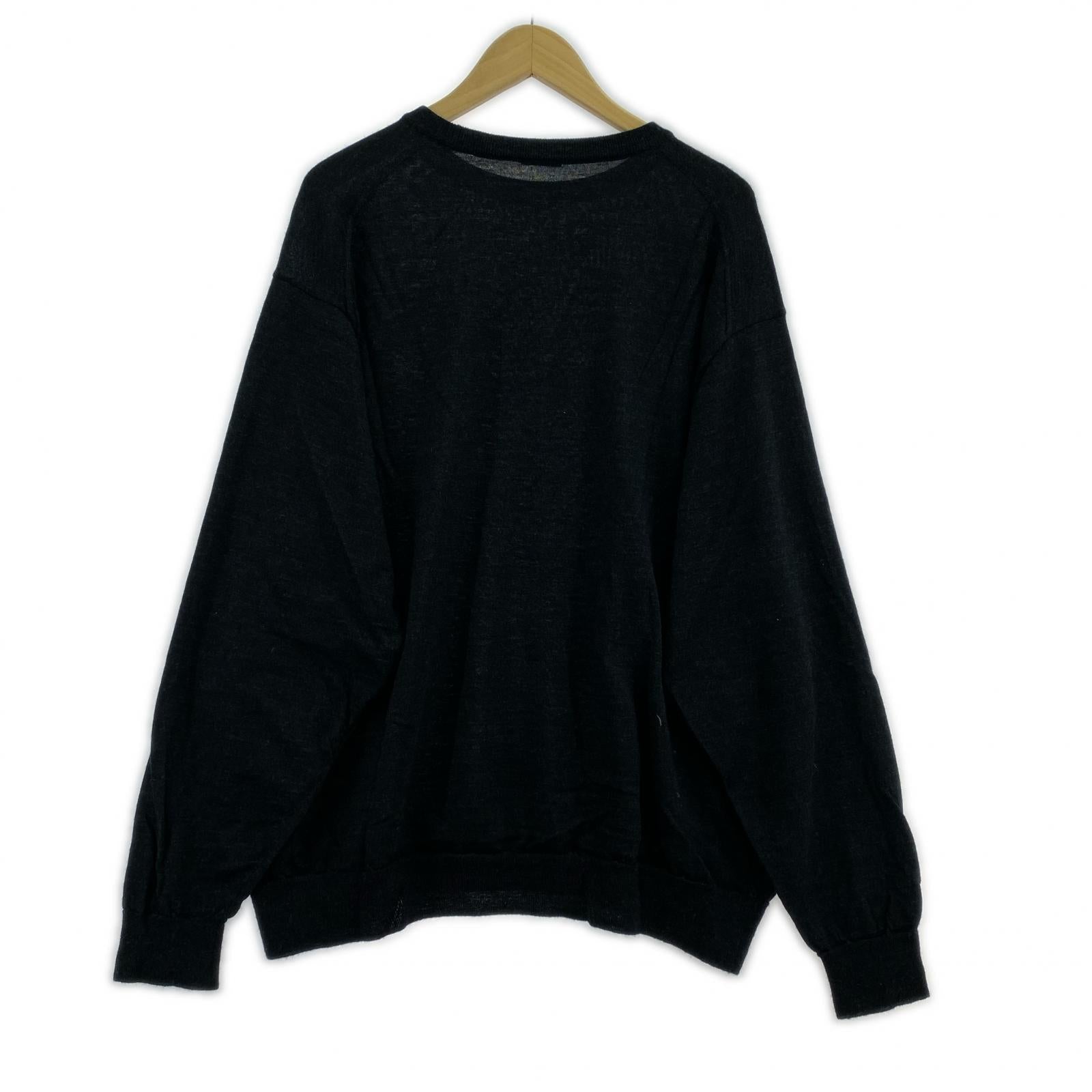 ニット 25AW ウール クルーネックニット ブラック ブラック
