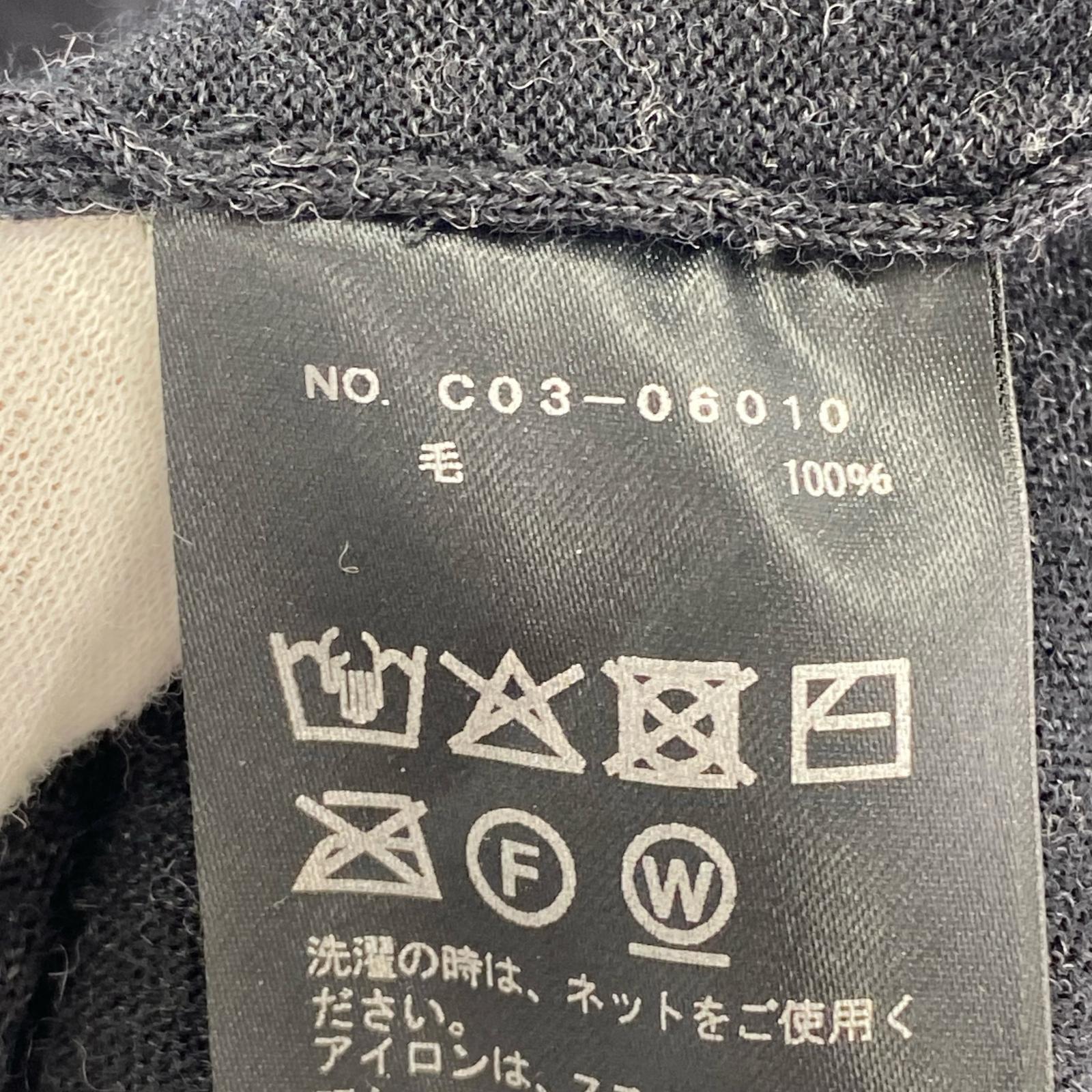 ニット 25AW ウール クルーネックニット ブラック ブラック