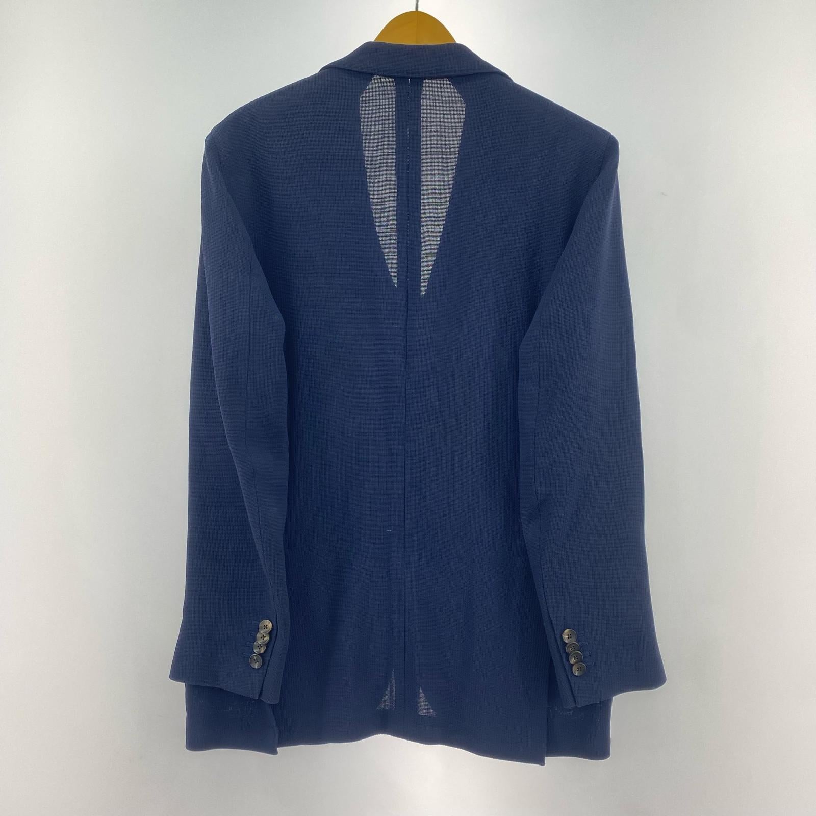 テーラードジャケット LARDINI サマーウール 3Bテーラードジャケット 44 紺 44 ネイビー