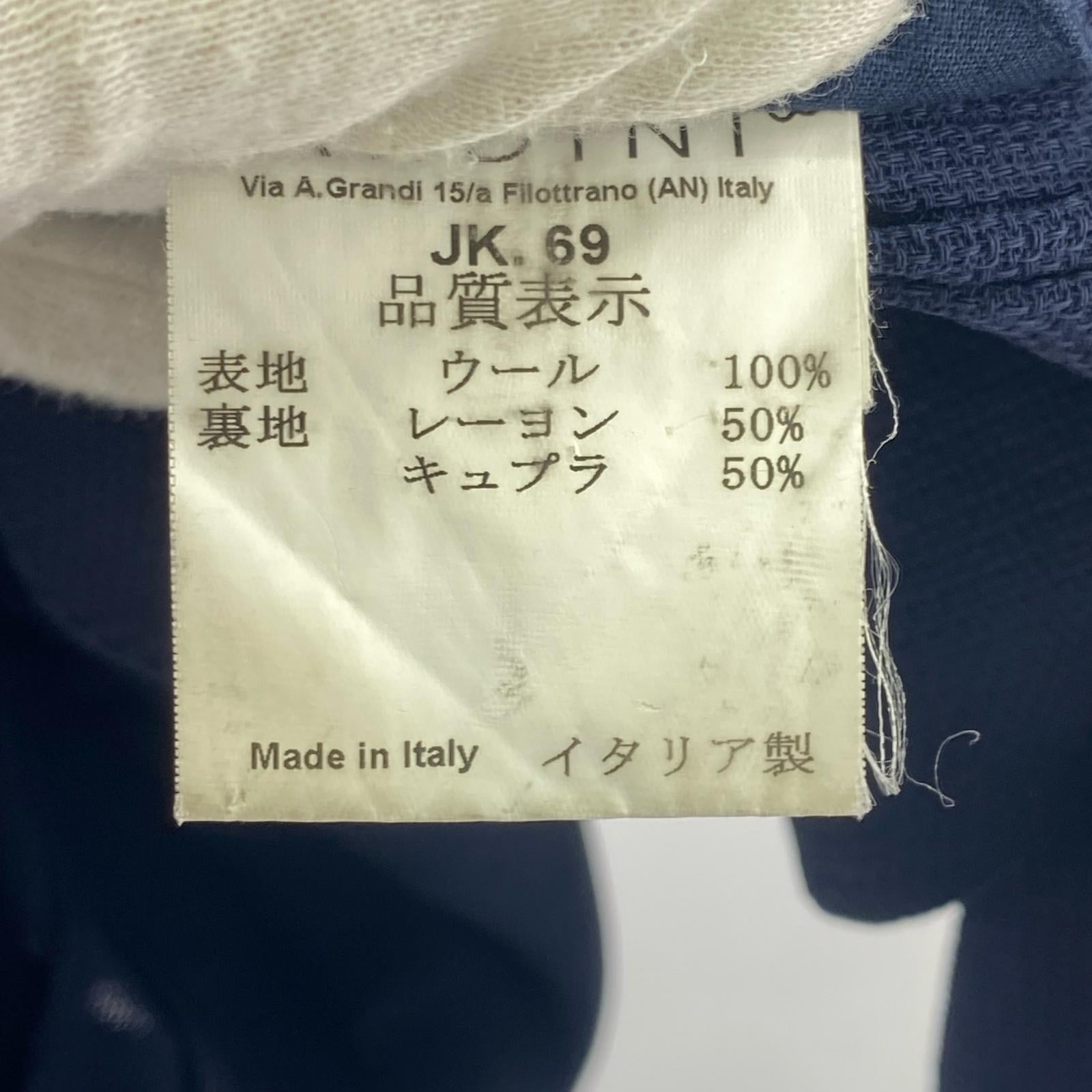 テーラードジャケット LARDINI サマーウール 3Bテーラードジャケット 44 紺 44 ネイビー