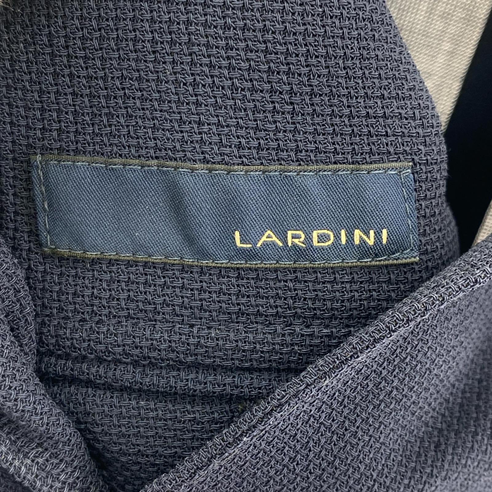 テーラードジャケット LARDINI サマーウール 3Bテーラードジャケット 44 紺 44 ネイビー