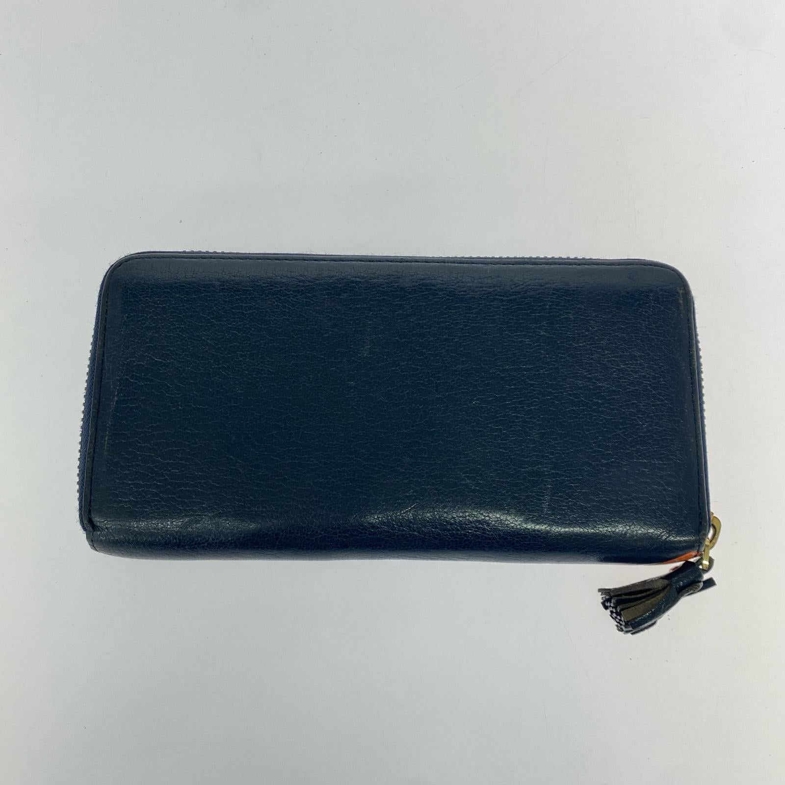 長財布 ANYA HINDMARCH×Tony the Tiger ラウンドジップ ロングウォレット 紺 ネイビー
