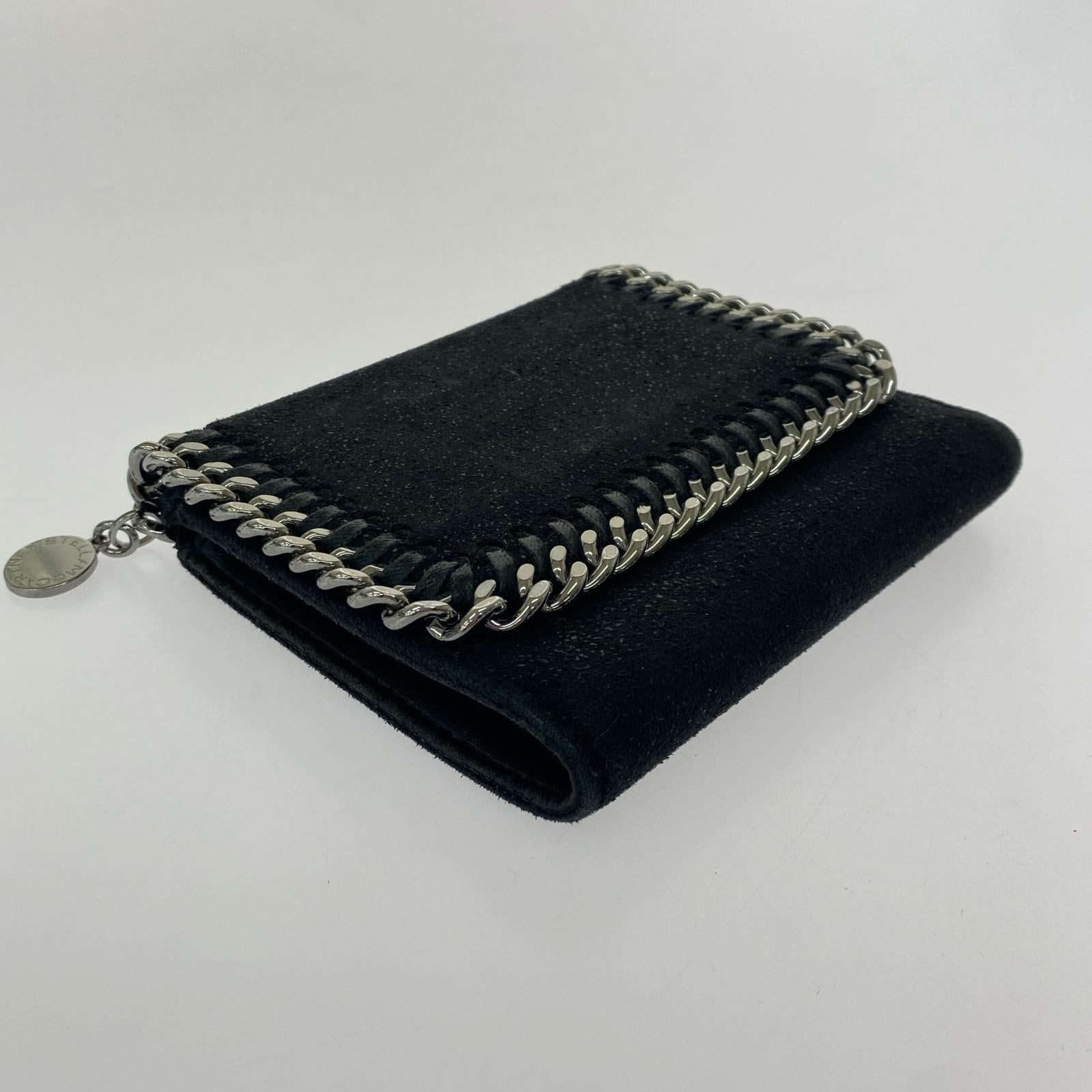コンパクトウォレット STELLA McCARTNEY ファラベラ スモールフラップウォレット 黒 ブラック