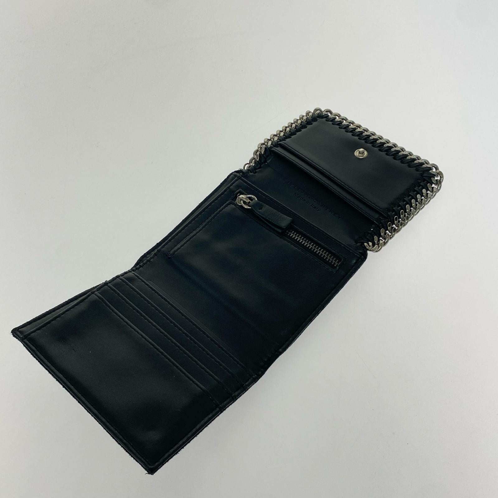 コンパクトウォレット STELLA McCARTNEY ファラベラ スモールフラップウォレット 黒 ブラック
