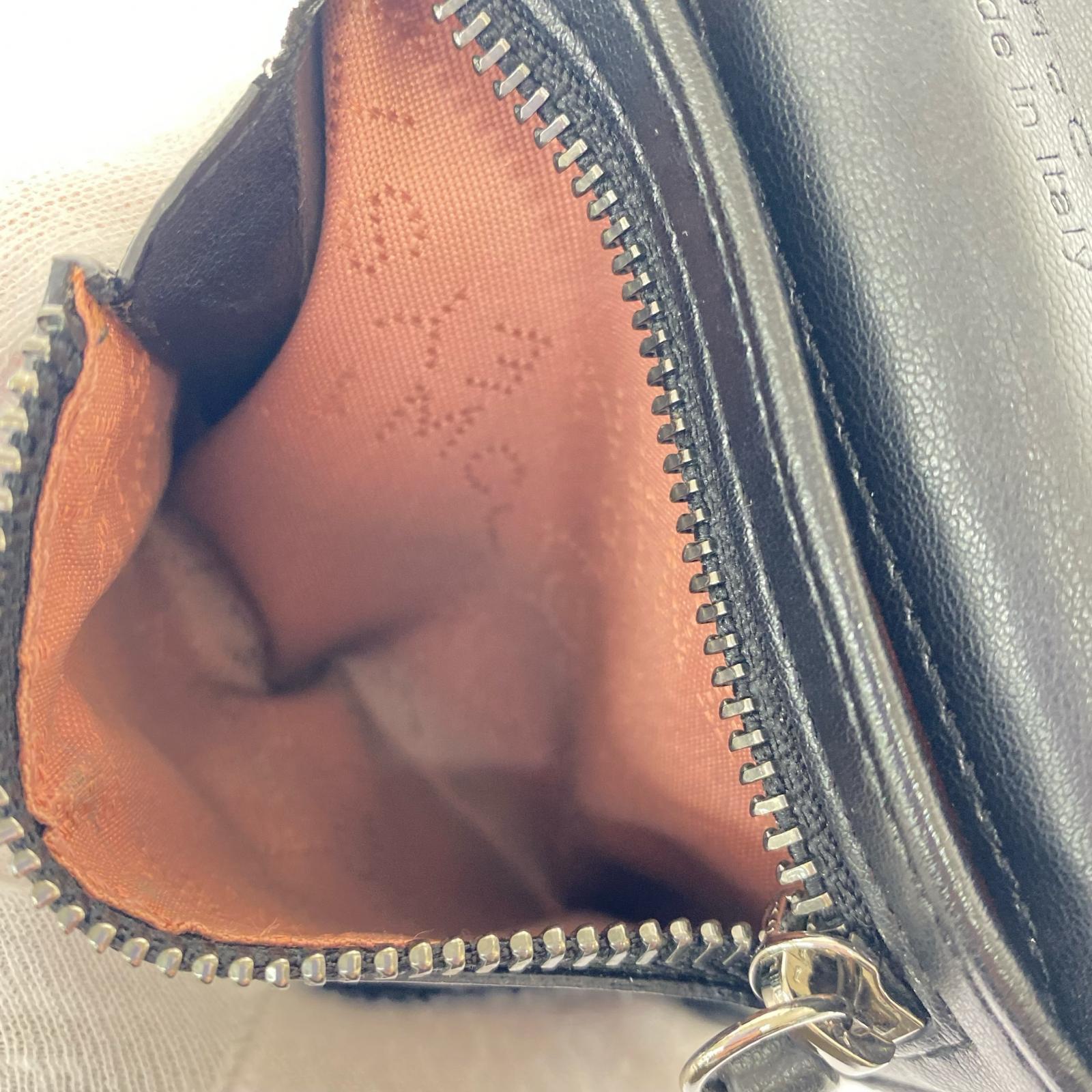 コンパクトウォレット STELLA McCARTNEY ファラベラ スモールフラップウォレット 黒 ブラック