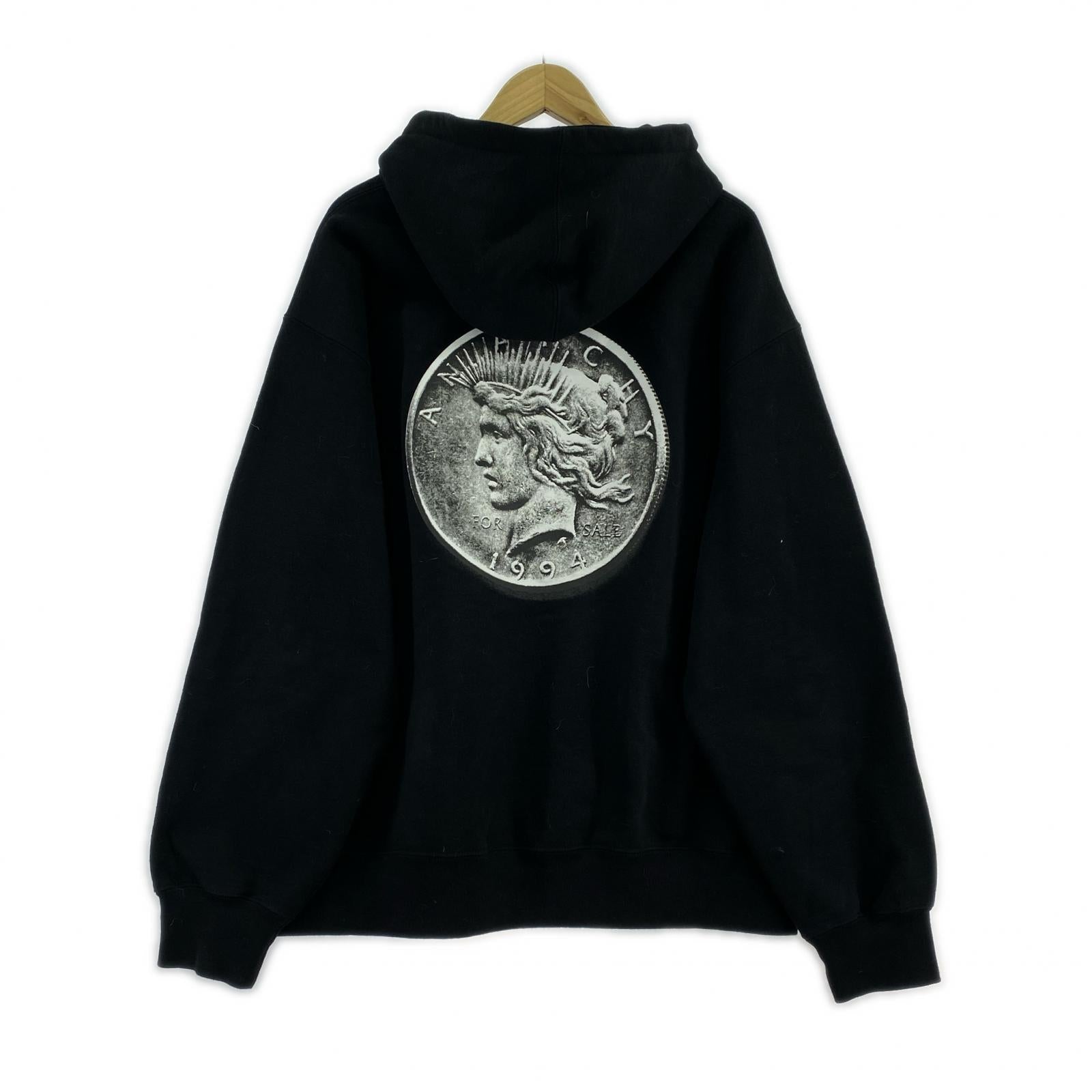 パーカー FW24 immortal hooded anarchy 黒 L L ブラック