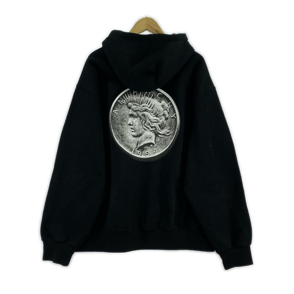 パーカー FW24 immortal hooded anarchy 黒 L L ブラック