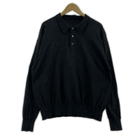 ポロシャツ ニットポロシャツ GRY 2 ブラック