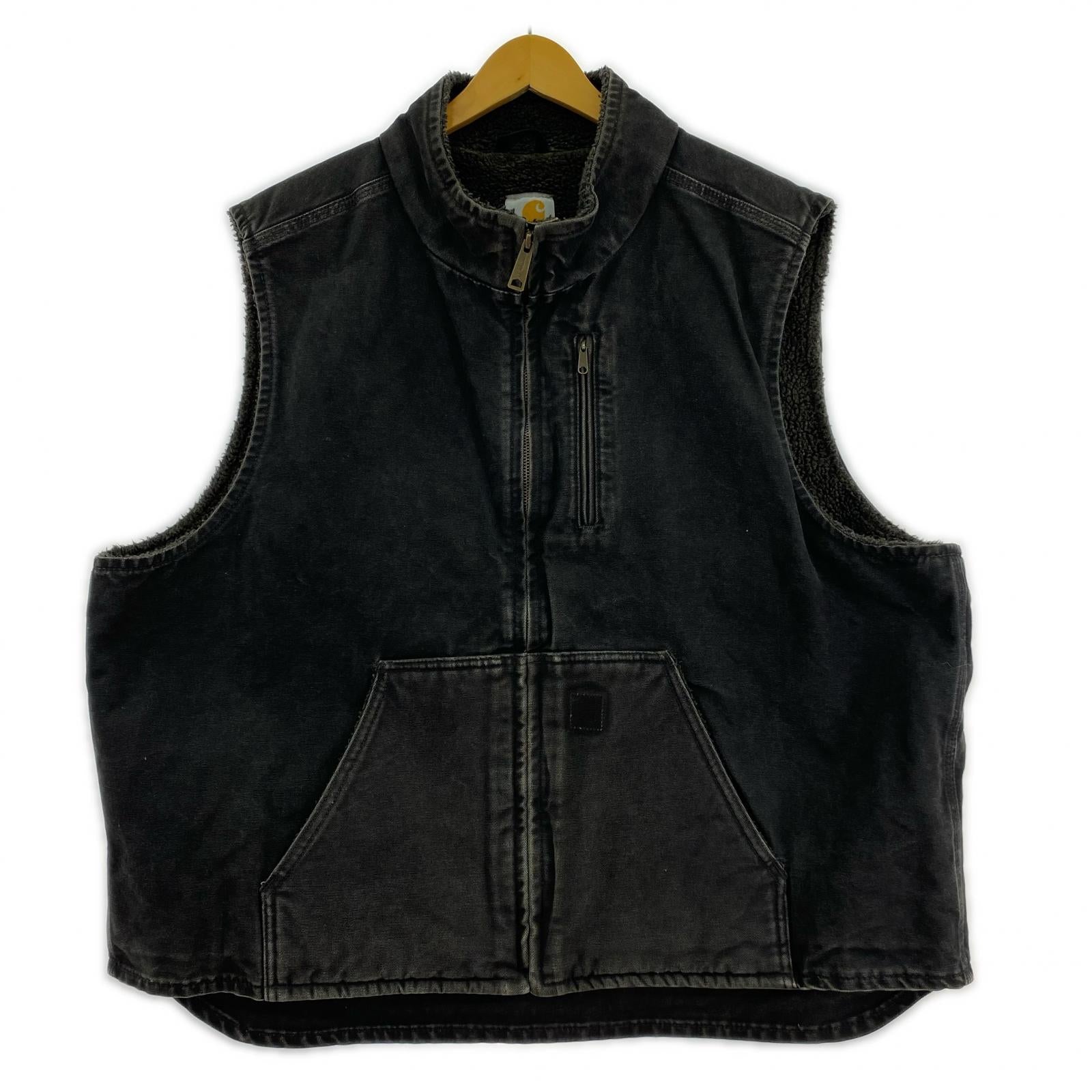 その他アウター メキシコ製 ダックベスト BLK 2XL ブラック