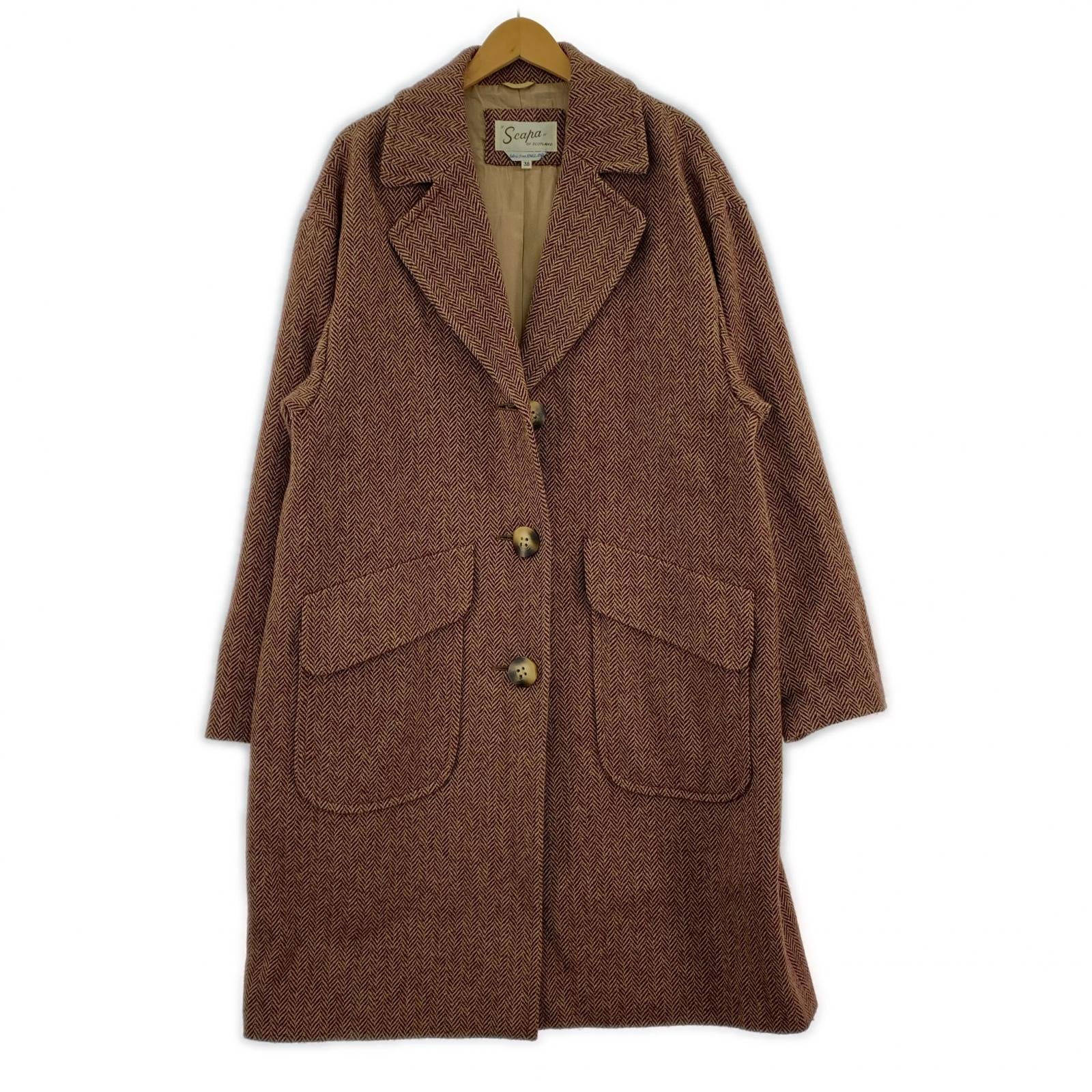 ジャケット ウール100% SCAPA of scotland 38 レッド