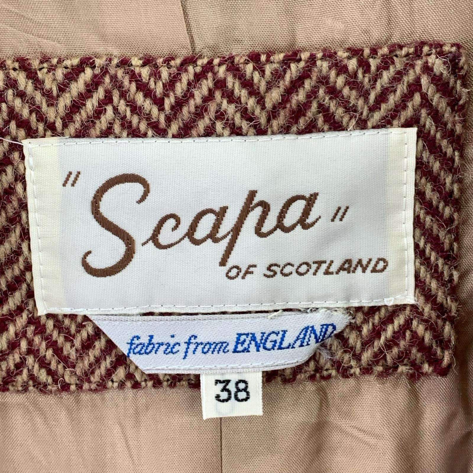 ジャケット ウール100% SCAPA of scotland 38 レッド