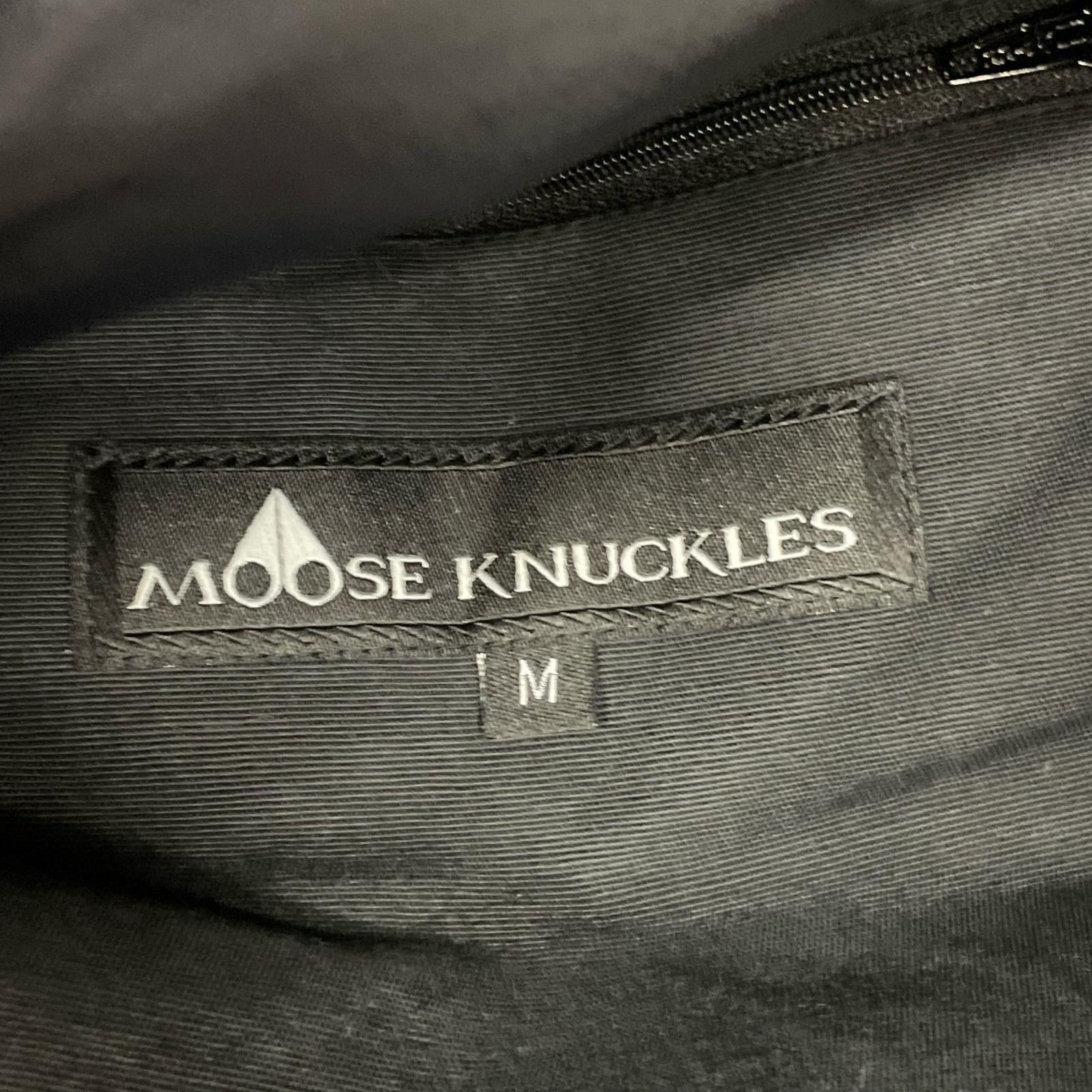 ダウンジャケット MOOSE KNUCKLES/ファー/ダウンジャケット/黒/M M ブラック