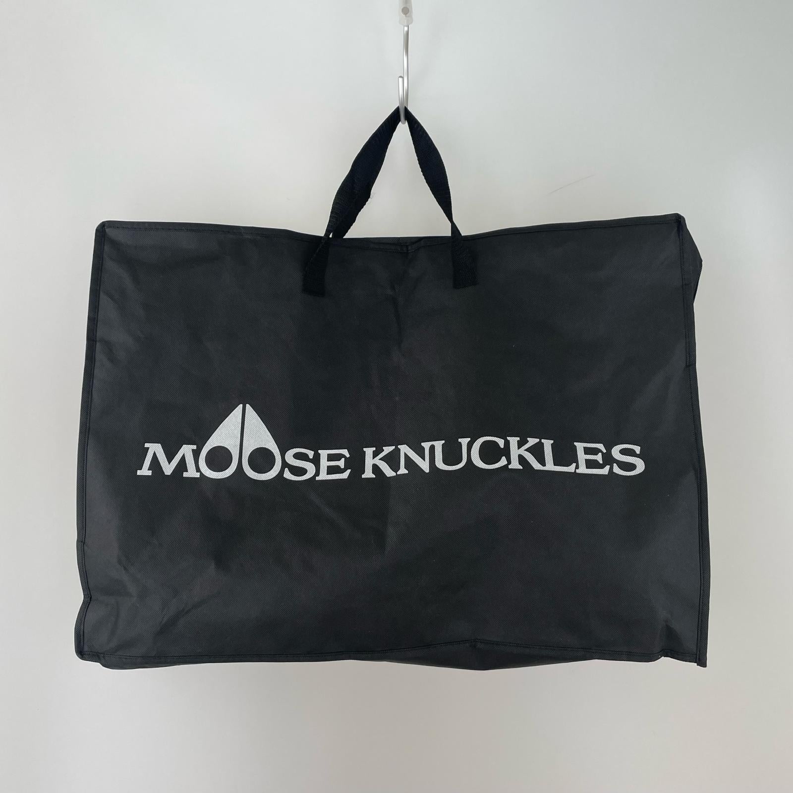 ダウンジャケット MOOSE KNUCKLES/ファー/ダウンジャケット/黒/M M ブラック