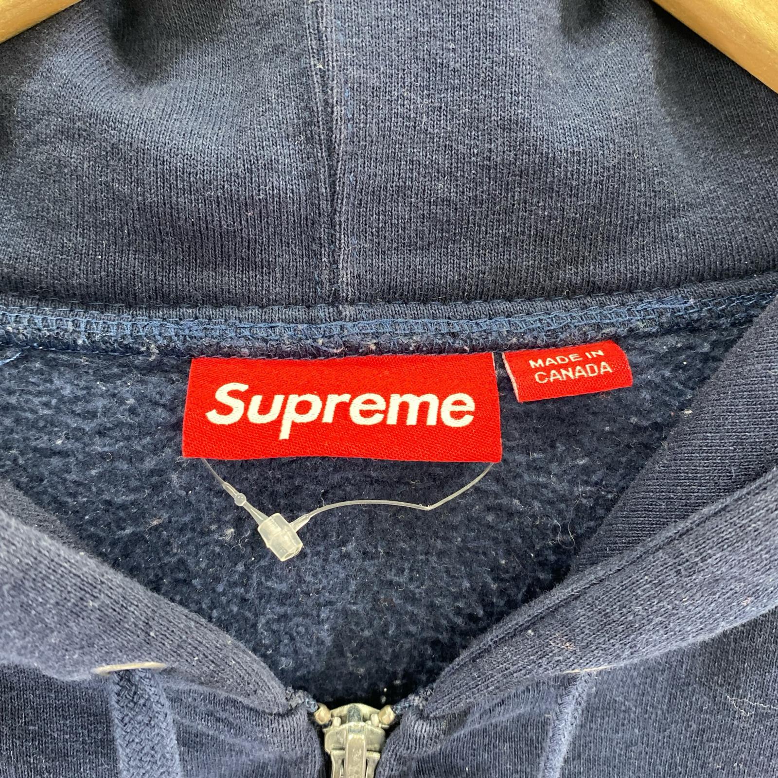 パーカー 24FW S Logo Zip Up Hooded Sweatshirt XL ネイビー