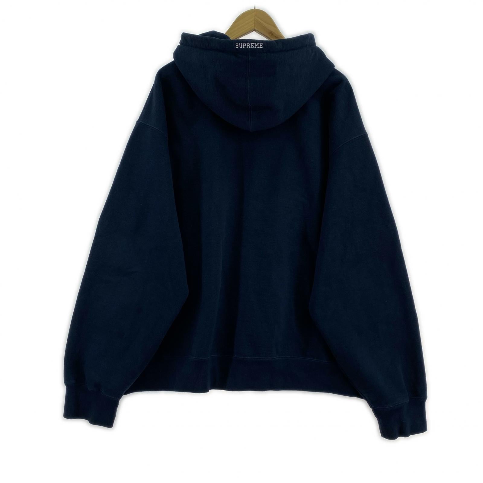 パーカー 24FW S Logo Zip Up Hooded Sweatshirt XL ネイビー