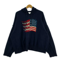 パーカー ZOZOVILLA別注 23AW America Knit Hoodie フリー ネイビー