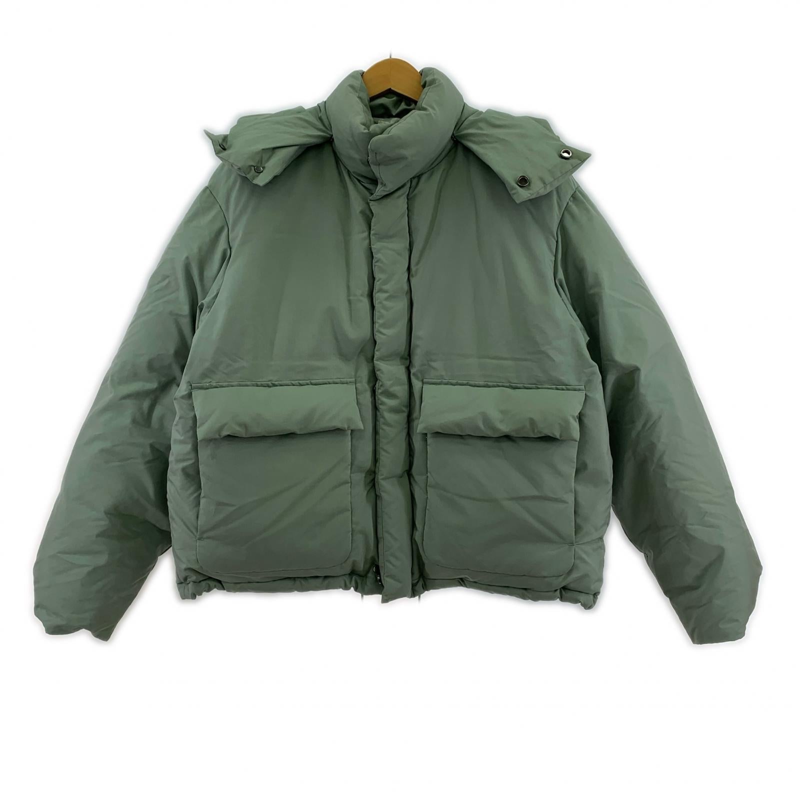 ダウンジャケット 21AW LIGHT FINX POLYESTER DOWN JACKET 3 グリーン