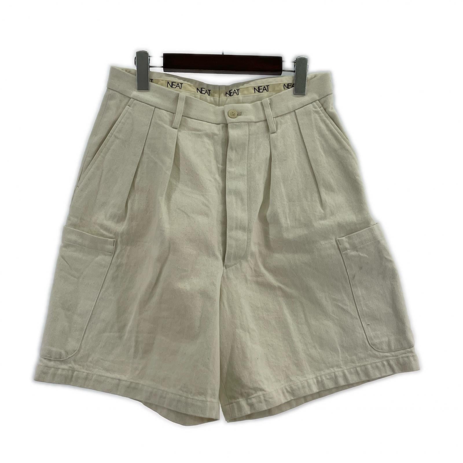 ショートパンツ CARGO SHORTS CANVAS 生成 ホワイト