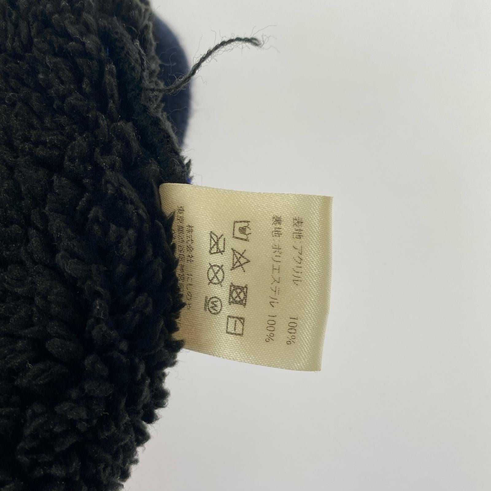 ニットキャップ LOGO KNIT CAP 青/オレンジ