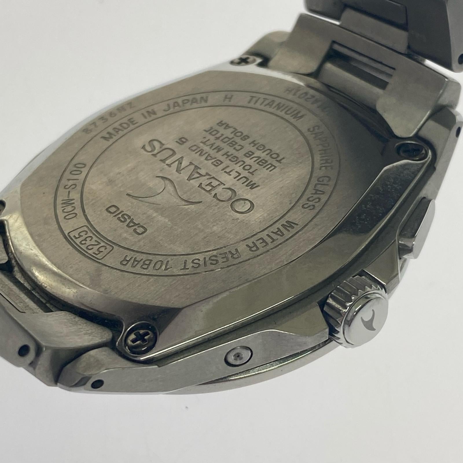 腕時計 OCEANUS OCW-S100 電波ソーラー シルバー