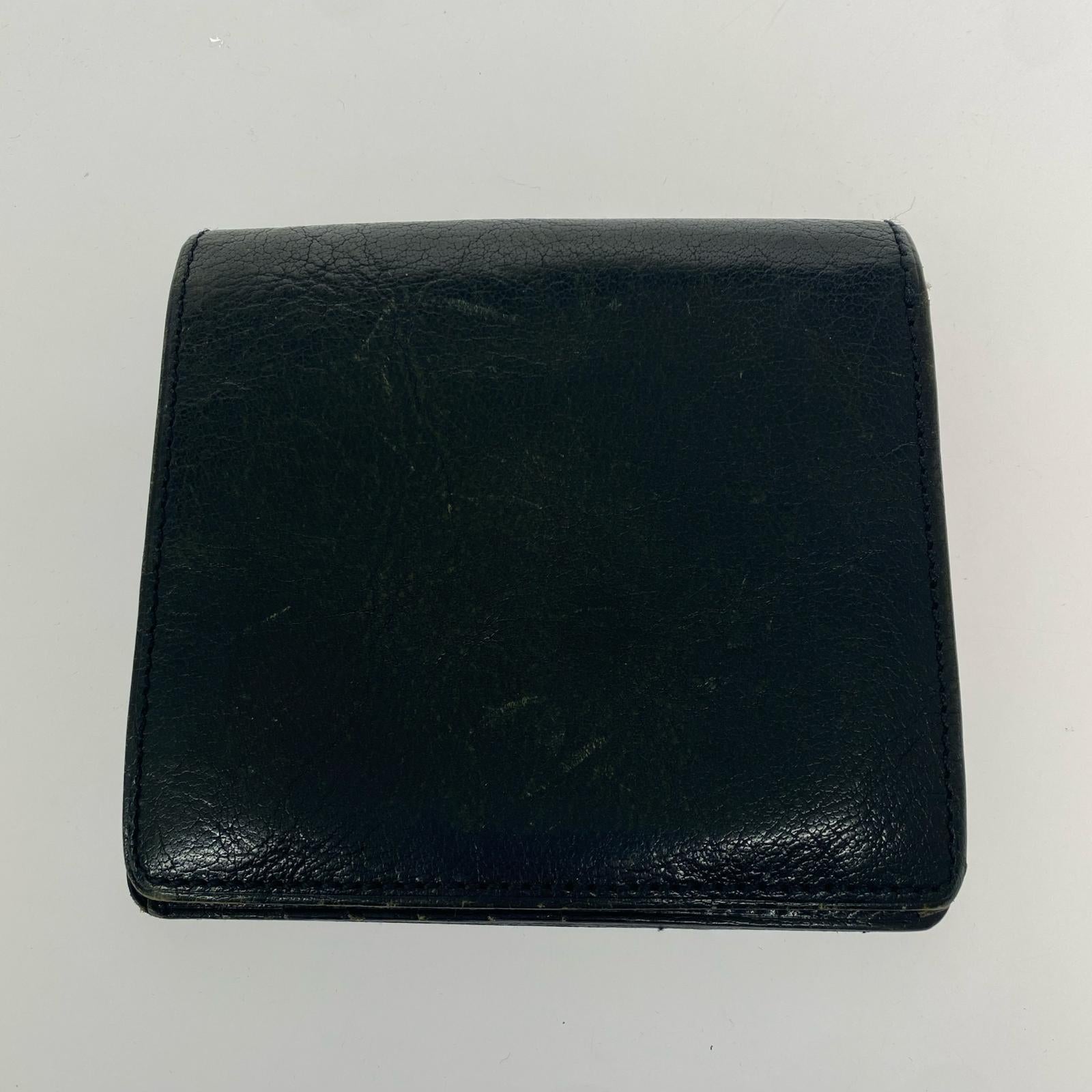 コンパクトウォレット COMME des GARCONS 二つ折り財布 黒 ブラック