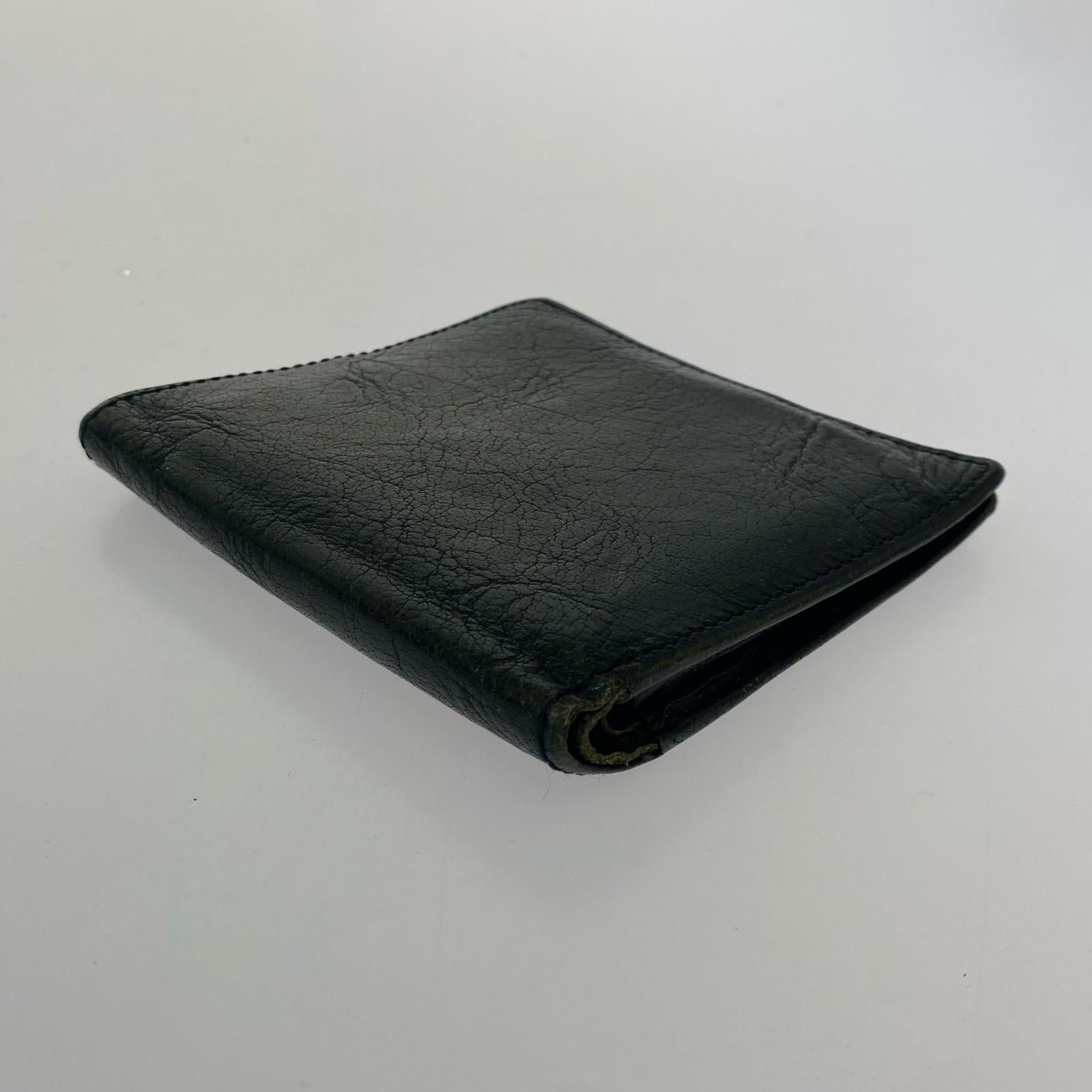 コンパクトウォレット COMME des GARCONS 二つ折り財布 黒 ブラック