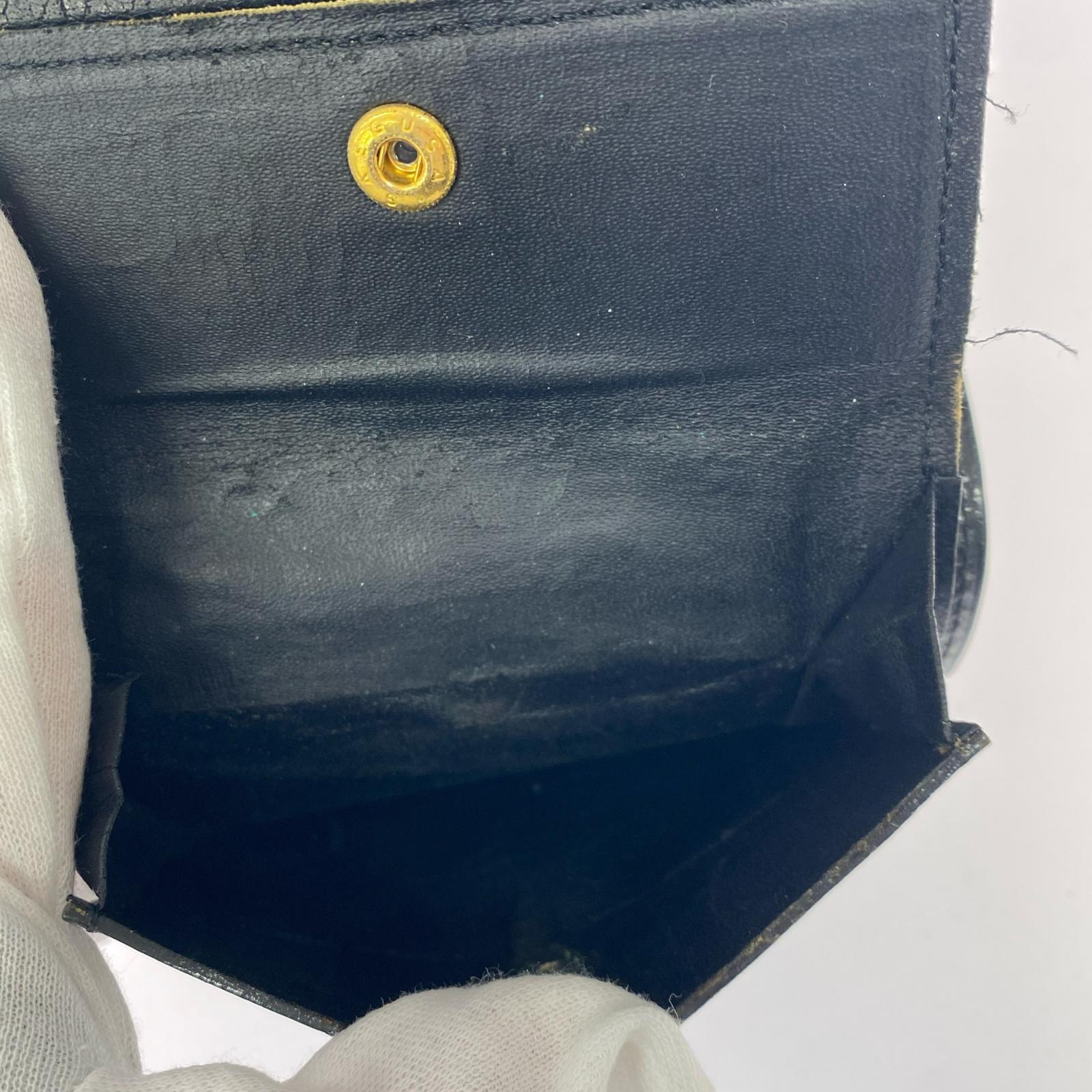 コンパクトウォレット COMME des GARCONS 二つ折り財布 黒 ブラック