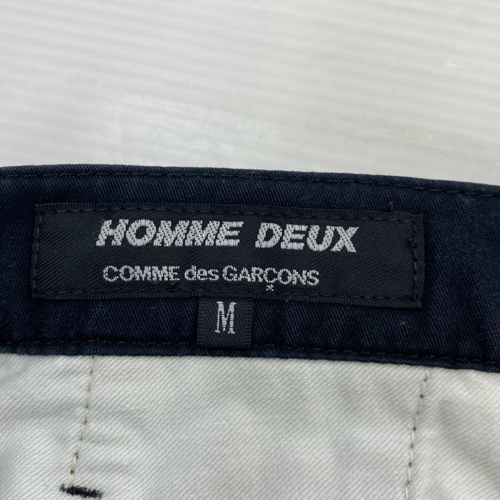 パンツ COMME des GARCONS HOMME DUEX コットンスラックス DR-P051 黒 (M) M ブラック