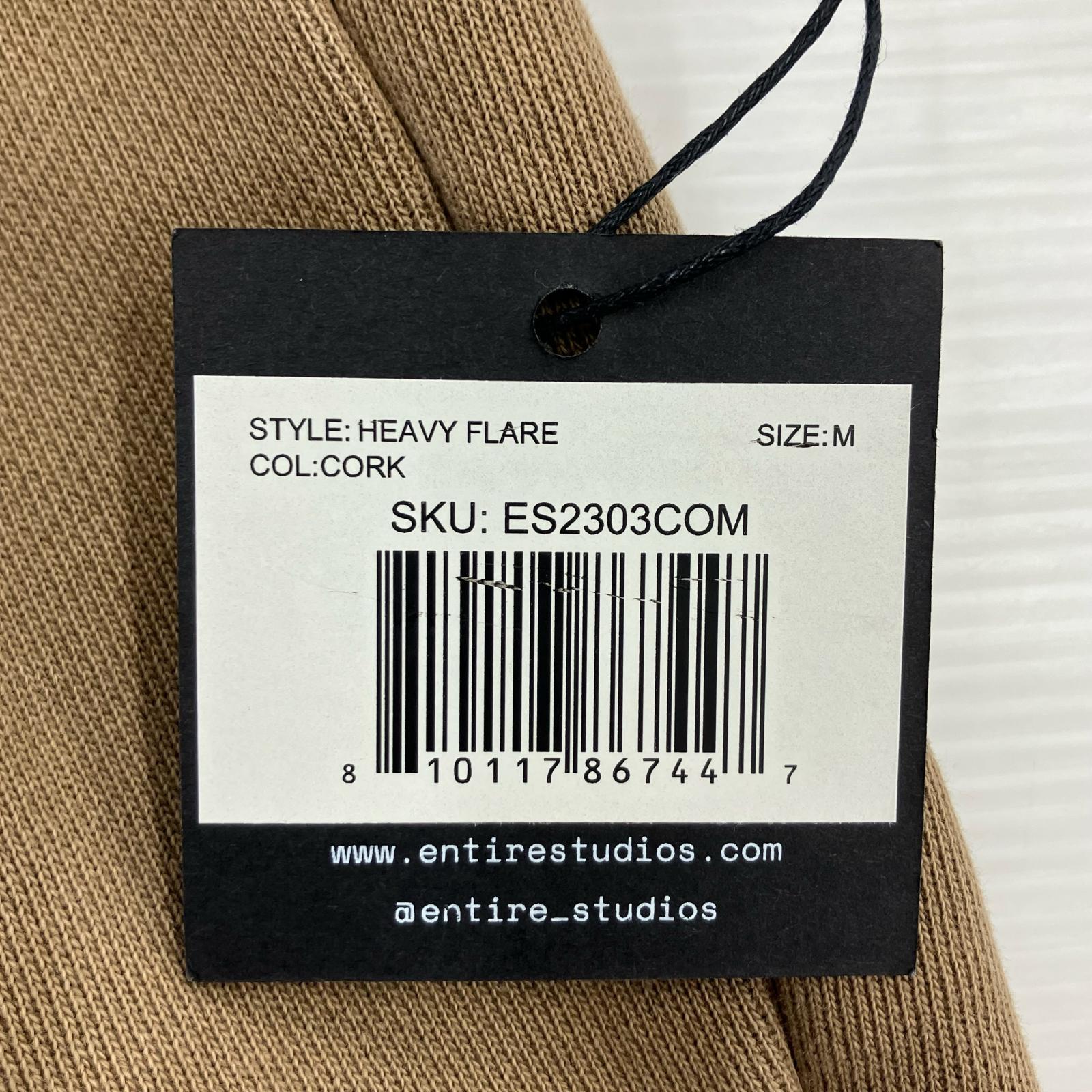 パンツ ENTIRE STUDIOS フレアスウェットパンツ ベージュ (M) M ブラウン