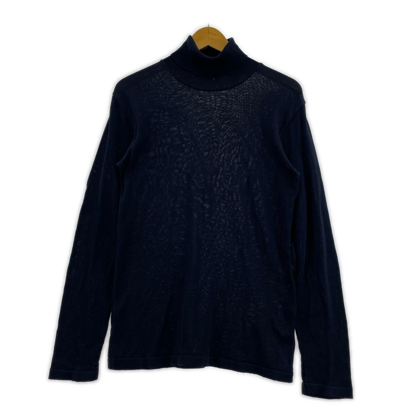 ニット PLEATS PLEASE タートルネックセーター PP53-KK020 紺 (3) 3