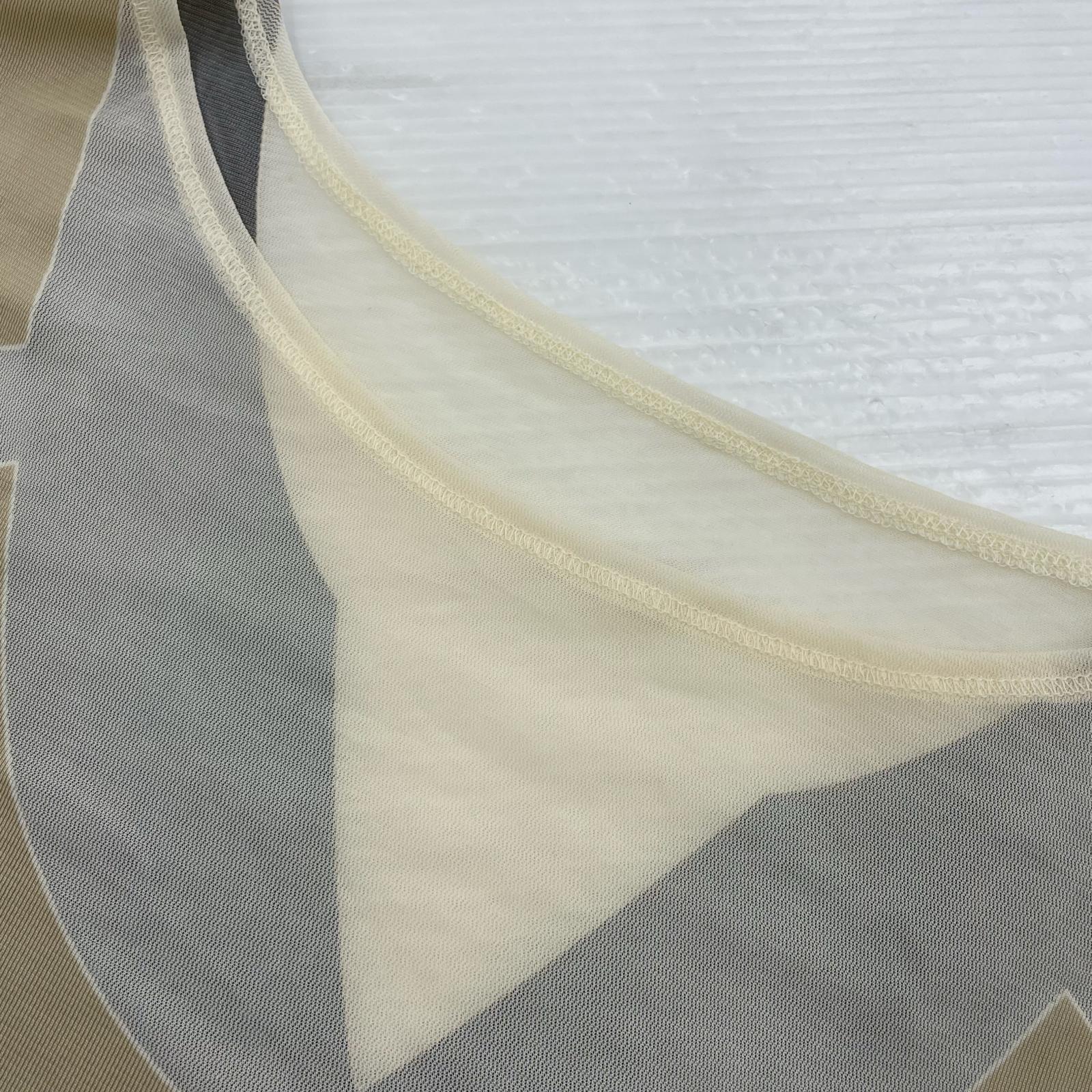 その他トップス ISSEY MIYAKE シアーN/Sカットソー ベージュ S ベージュ