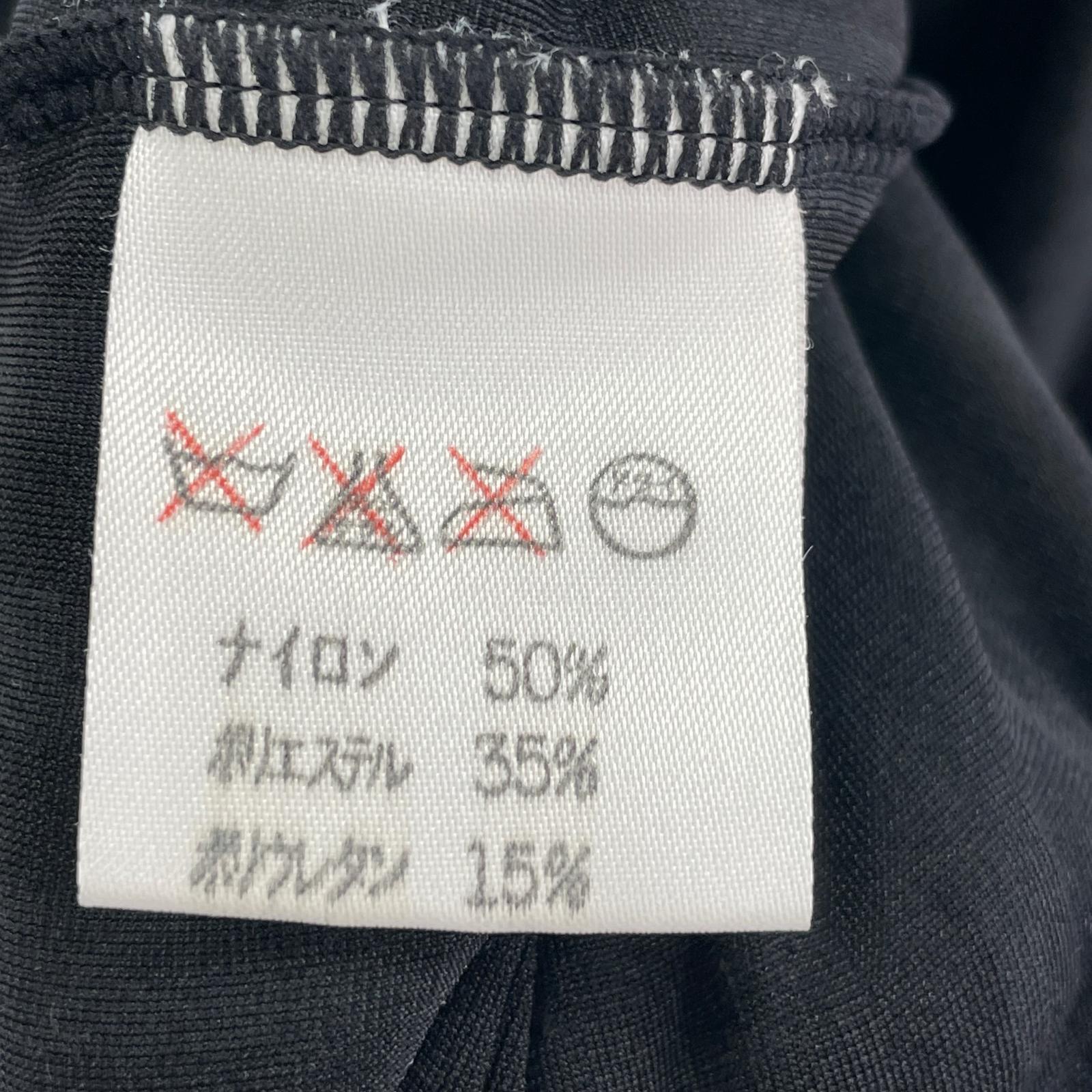 長袖Tシャツ ISSEY MIYAKE ストライプベロアカットソー 黒 M ブラック