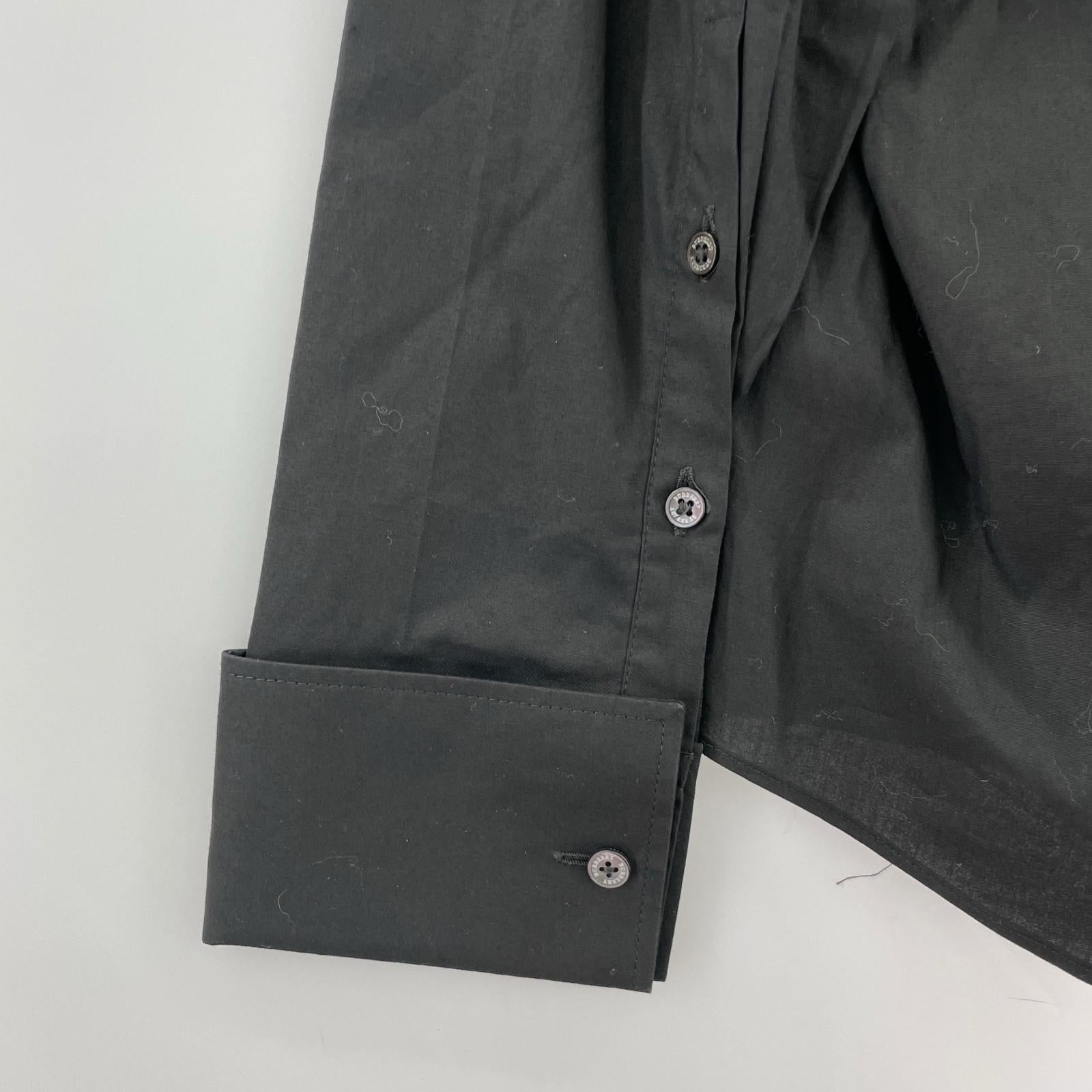 長袖シャツ BURBERRY L/Sシャツ 黒 S ブラック