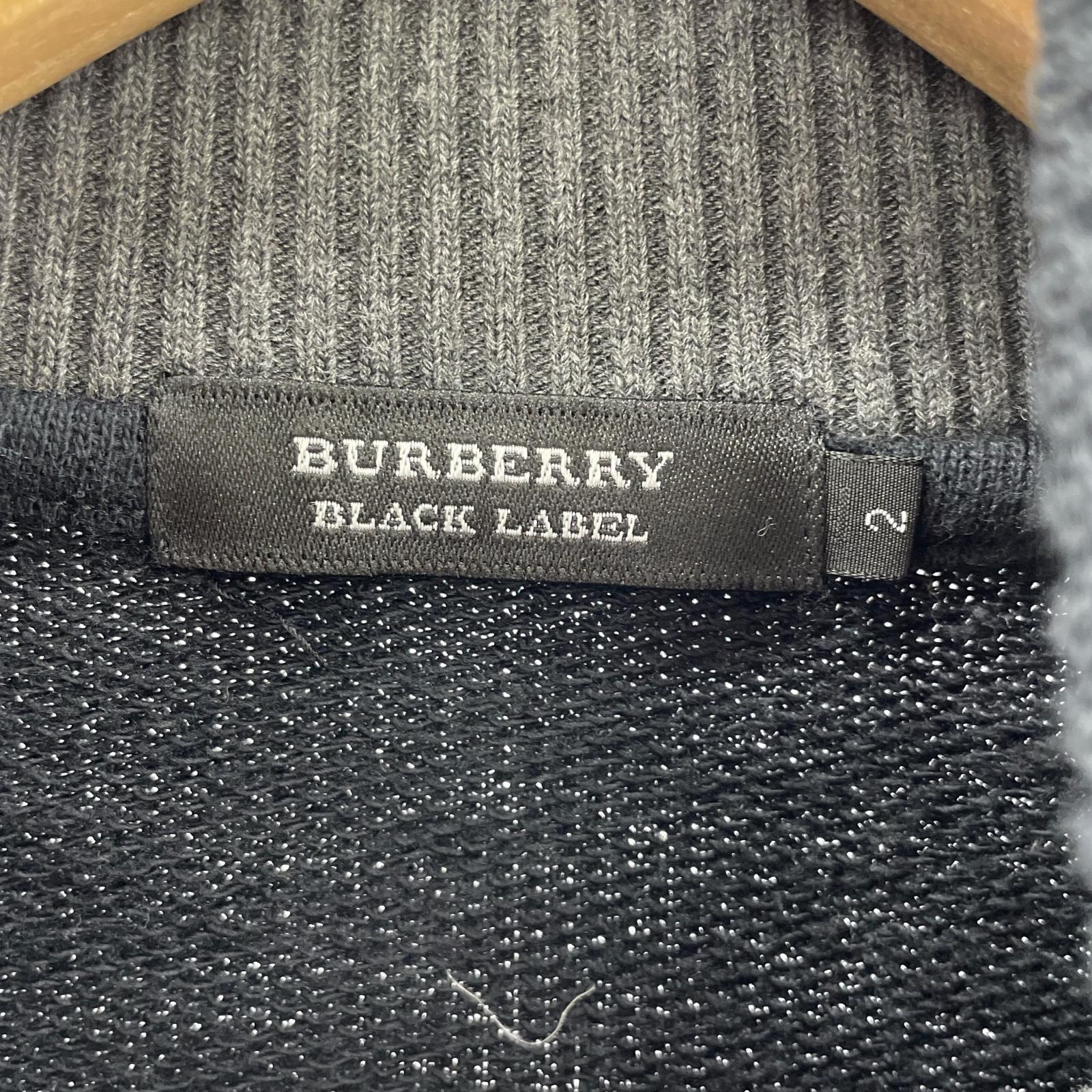 ニット BURBERRY BLACK LABEL ドライバーズニット 黒 (2) 2 ブラック