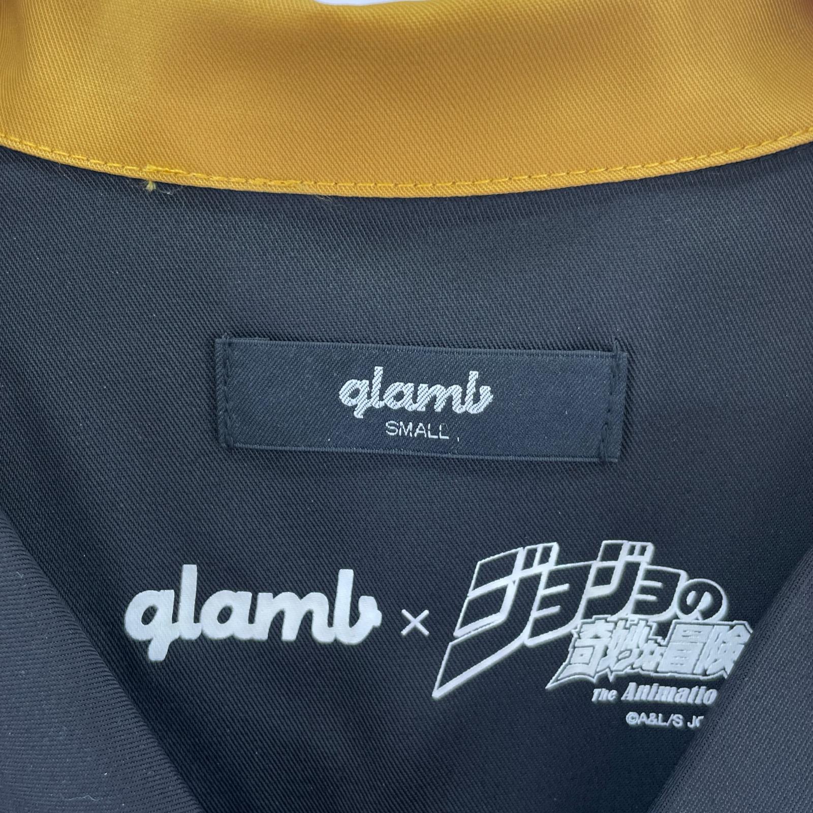 半袖シャツ ×ジョジョの奇妙な冒険 ボウリングシャツ S S ブラック
