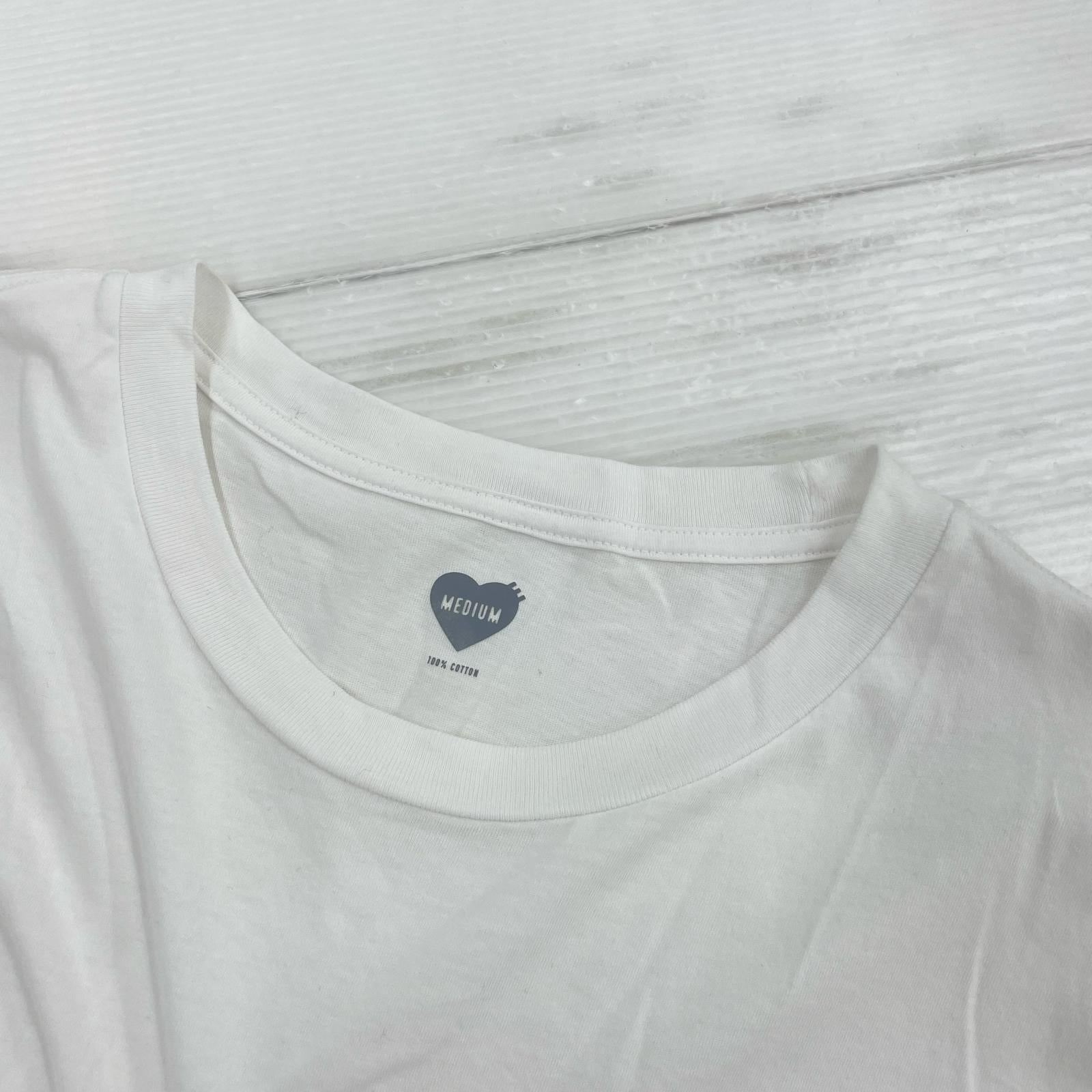 半袖Tシャツ 胸ポケット コットン 白 M ホワイト
