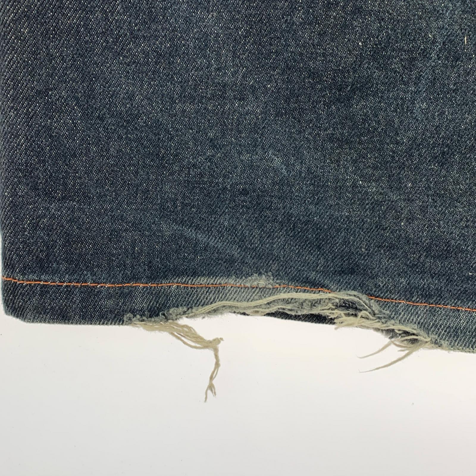 デニムパンツ エドハーディ 刺繍デニムデザインパンツ LOT2008 36 ネイビー