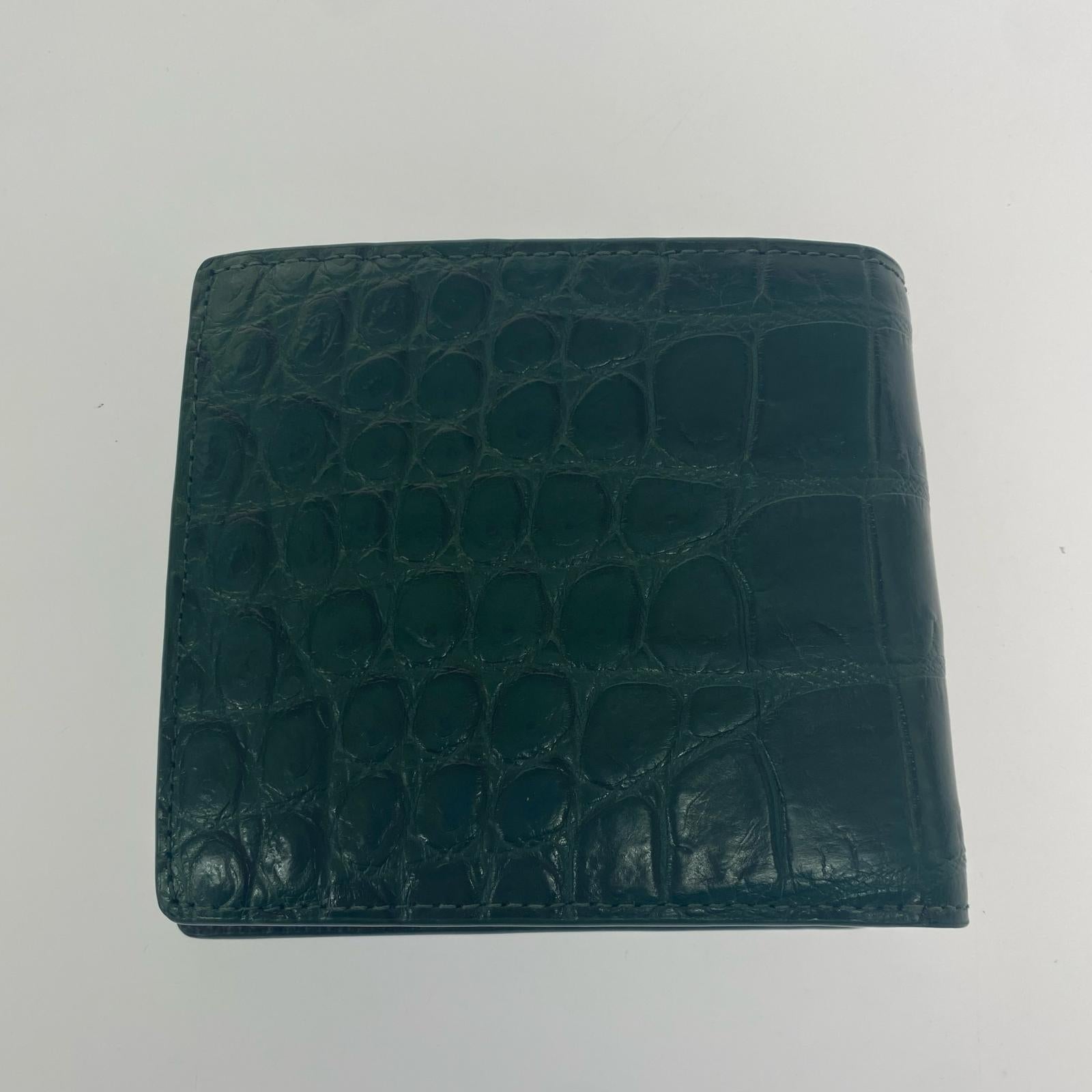その他アクセサリー Creed crocodile ショートウォレット グリーン グリーン